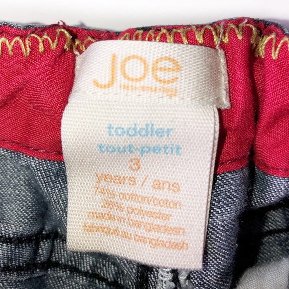 JOE FRESH 3T DARK WASH BLUE JEANS ADJUSTABLE WAIST - Picture 4 of 8